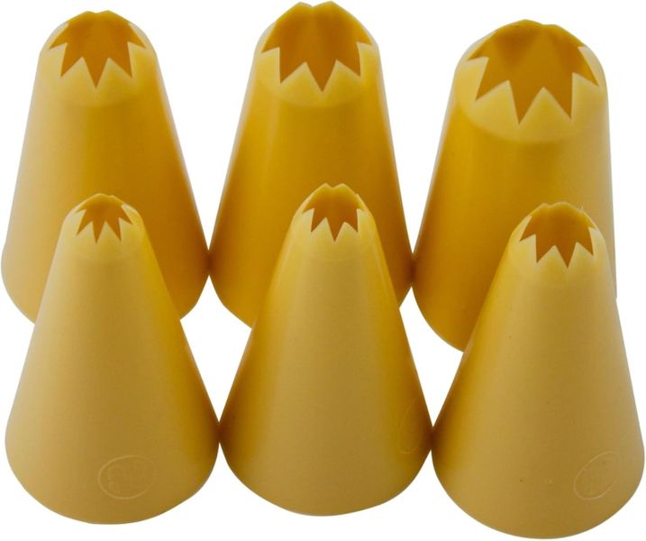 Nozzle Set Plastic- Star 6 Pieces