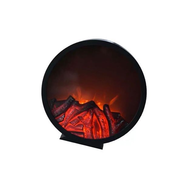 LED Round Shape Realistic Flame Effect Simulation Lantern