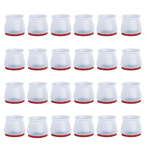 Ten-Tech 24 Pieces Flexible Floor Protectors and Furniture Legs Sliders