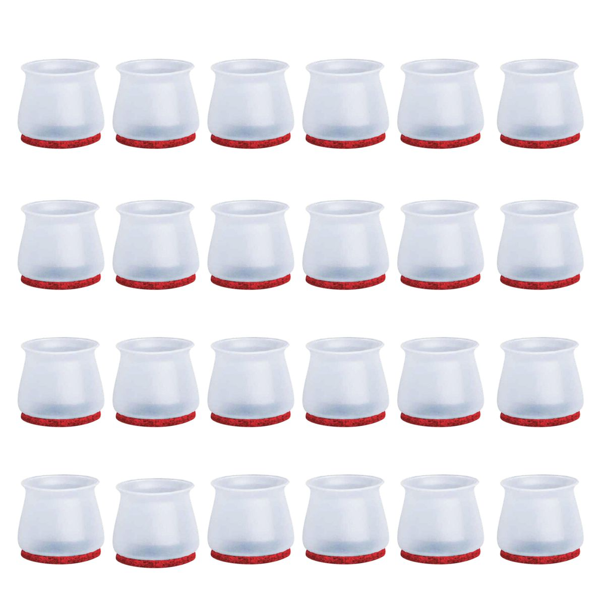 Ten-Tech 24 Pieces Flexible Floor Protectors and Furniture Legs Sliders