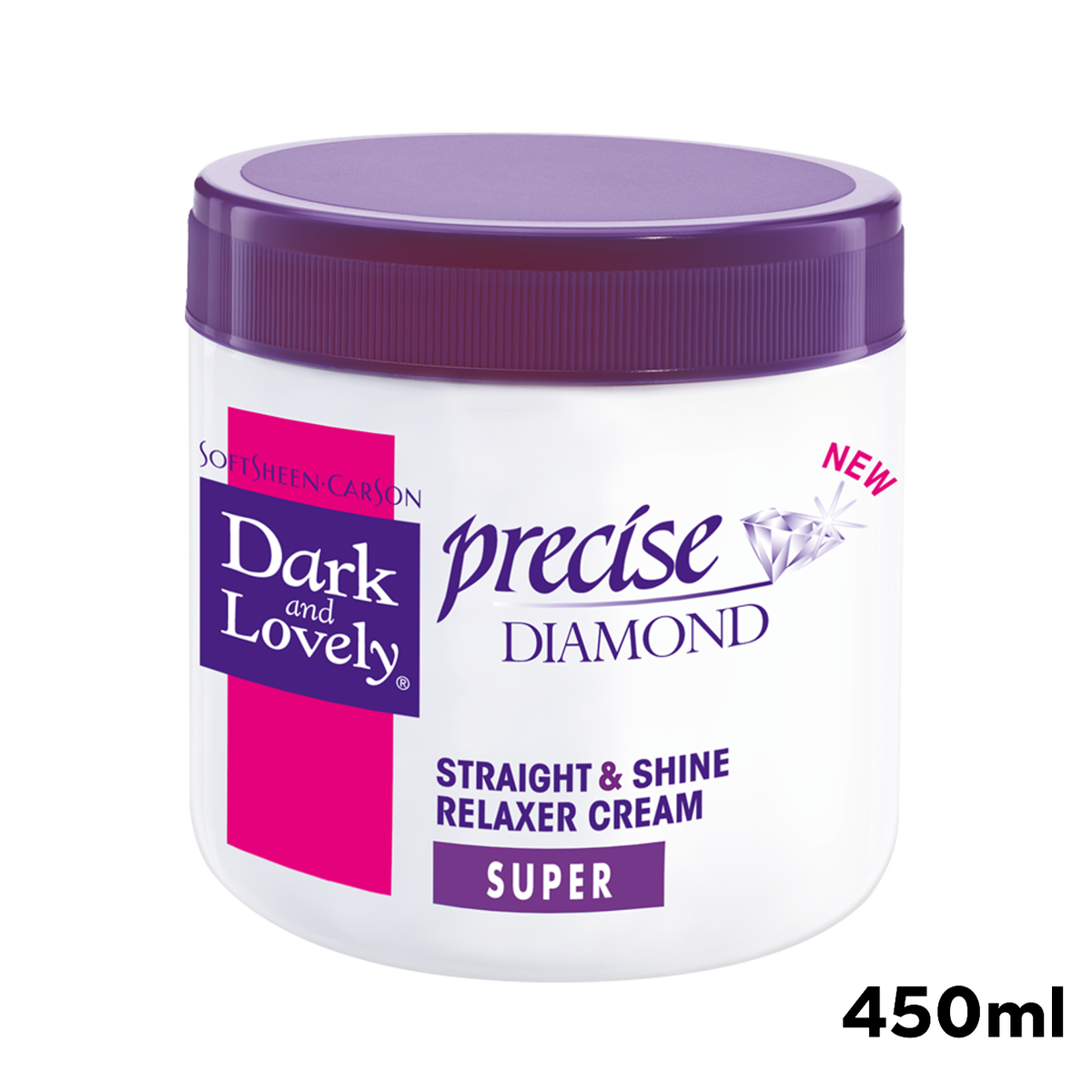 Dark and Lovely Precise Diamond Straight And Shine Relaxer Super - 450ml