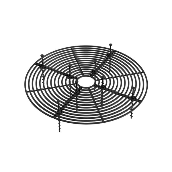 Medium Round Pot Cover Brown ABS With 8 Pegs