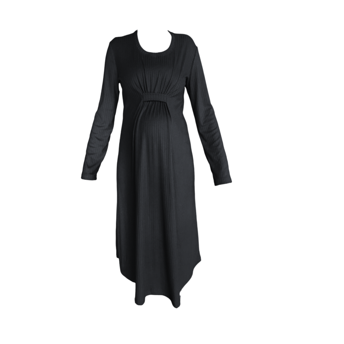 Maternity Pre/Post - Corporate Dress - Knee Length - Wash & Wear - Rib ...