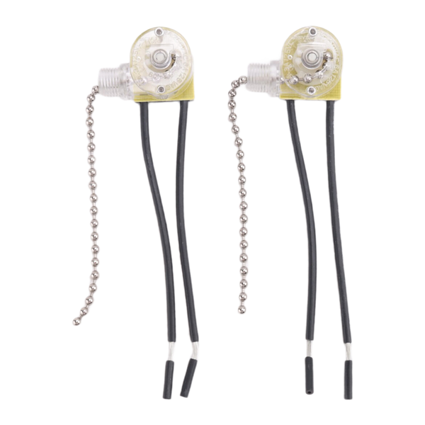 Ceiling Fan Light Switch ZE-109 2Pcs Silver