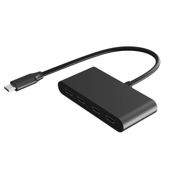 USB-C to 4-Port Hub, Multiport Adapter w/ 4 USB-C 3.2 Gen2 Ports &amp; 100W PD
