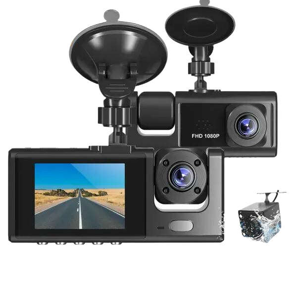 Tri-Lens Full HD 1080p Car DVR Recorder Dash Cam | Shop Today. Get it ...