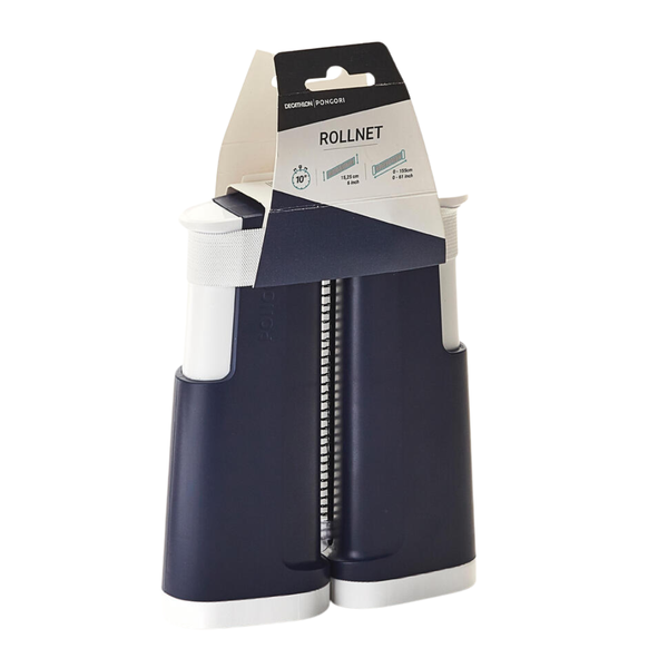 Pongori Table Tennis Set with Posts and Adjustable Rollnet - Blue/White