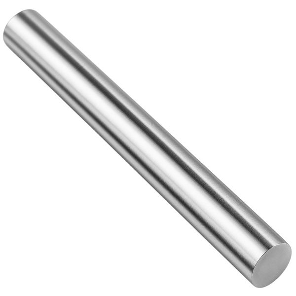 Small - Stainless Steel Non-Stick Rolling Pin - Silver