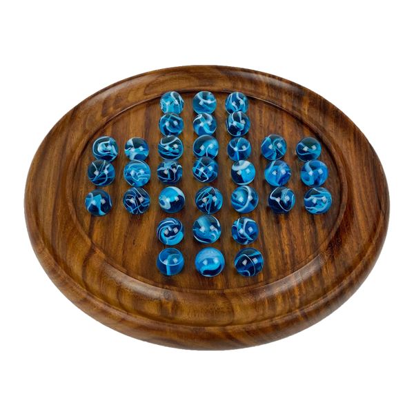 Golden Rosewood Marble Solitaire