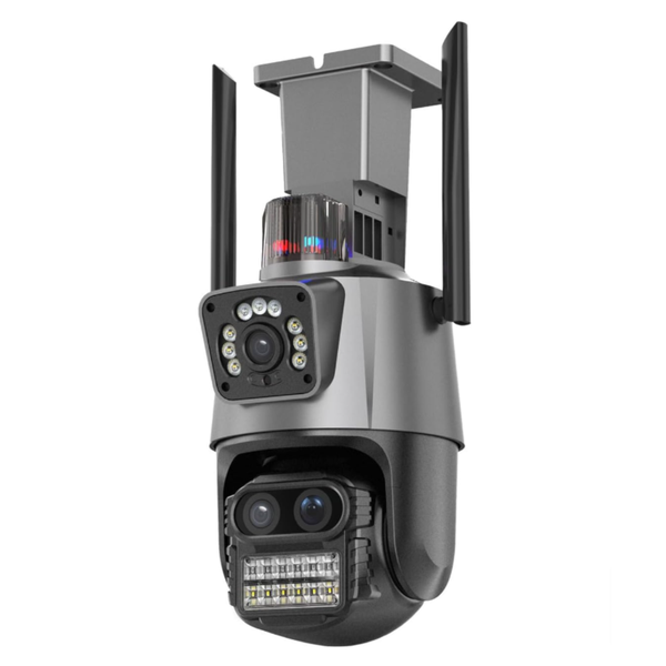 Security Camera Outdoor - 9MP PTZ WiFi Camera with Three Lenses