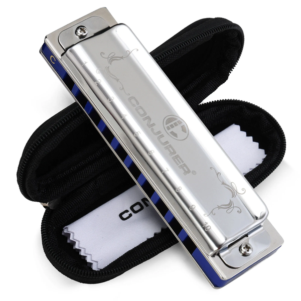 Blues C Key 10 Holes 20 Notes Harmonica