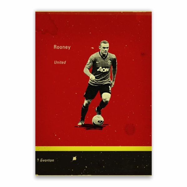 Rooney Everton To United Poster - A1