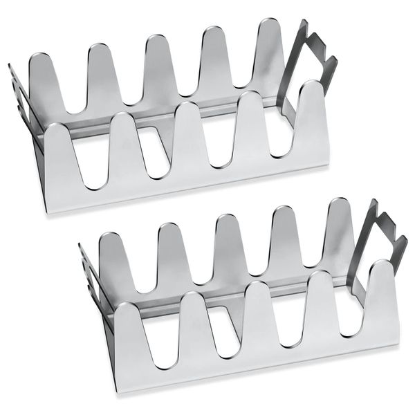 Chop Stand - Premium Stainless Steel Tjop / Chop Rack - 4 Slot 2 Pack