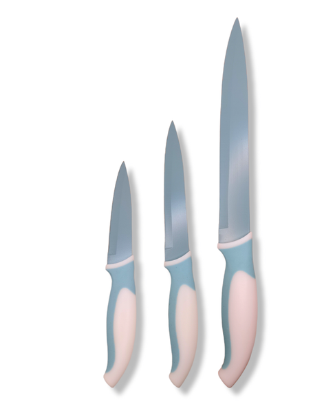 Xclusiv Knife Set In Teal Green - Set of 3