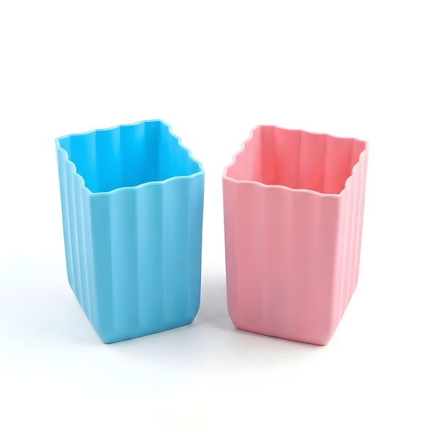 2-Pack Mixed Colors Pen Holder Cup Desk Organizer Stand