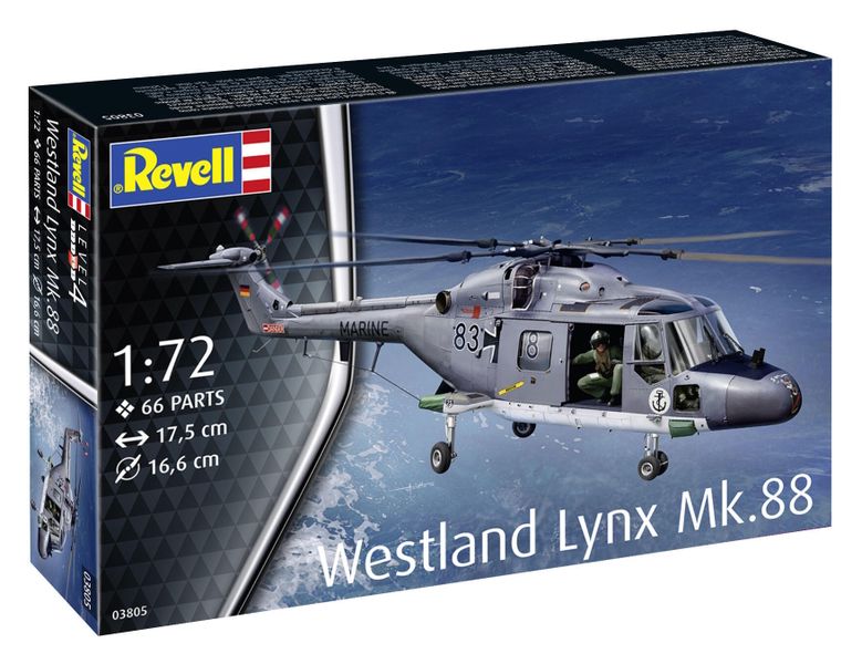 Revell 1/72 Westland Lynx Mk.88 Helicopter Plastic Model Kit