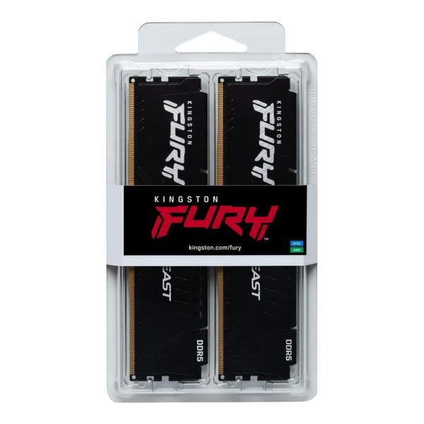 Kingston FURY Beast 128GB (4x32GB) DDR5 XMP DIMM Memory Module Black
