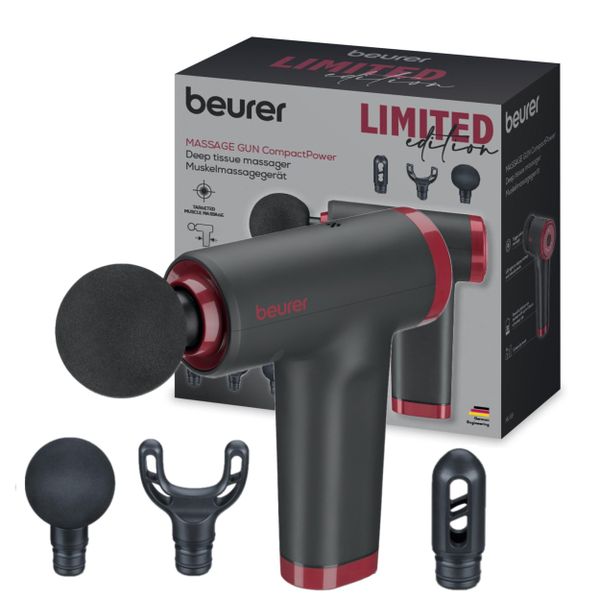 Beurer Germany Massage Gun MG 89 LE25 RED Portable, Powerful Trigger-Point