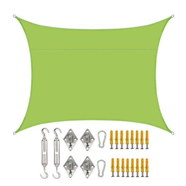 3X4M Green Sun Shade Sail image