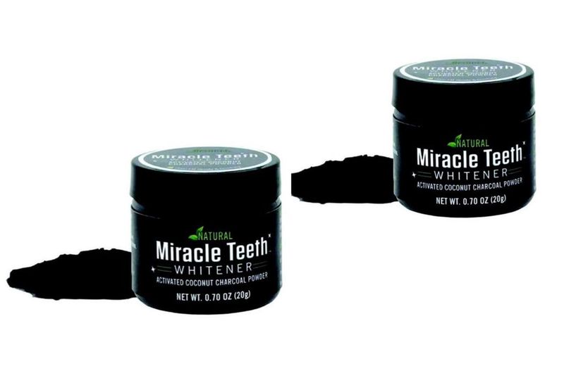 2 x Organic Teeth Whitening Paste with Activated Charcoal