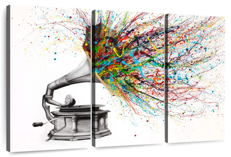 Canvas Art - Radical Rhapsody 3 Piece Abstract Painting Canvas Wall Art
