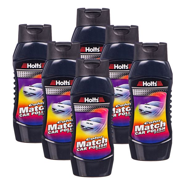 Holts Colour Match Car Polish - White (500ml) - 6 Pack