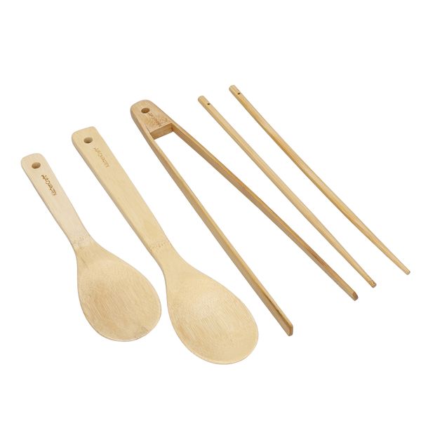 World of Flavours Brown 4 Kitchen Utensil Set