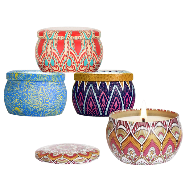 Designer Assorted Scented Candles - 4 Pack