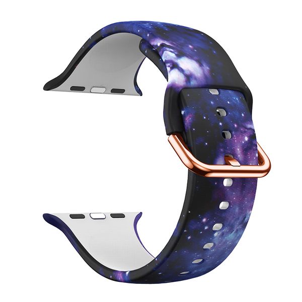 Silicone Strap for Apple Watch 38/40/41mm-Starry Sky