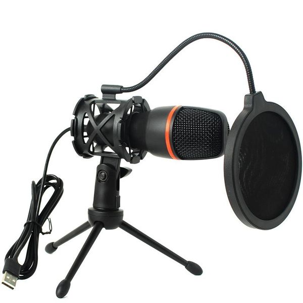 DW Professional USB Microphone With RGB Lighting &amp; Tripod
