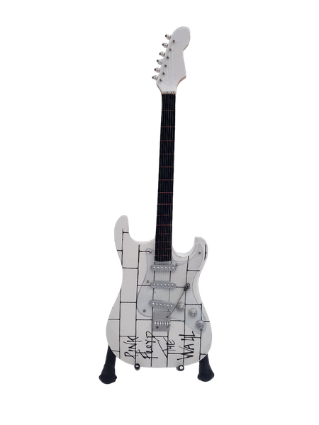 Mini Wooden Guitar Ornament - Pink Floyd The Wall - 24cm x 7cm