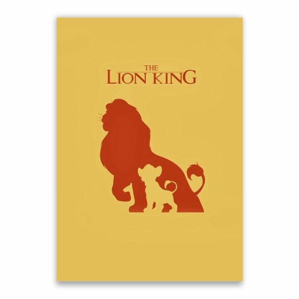 The Lion King Silhouette Poster - A1