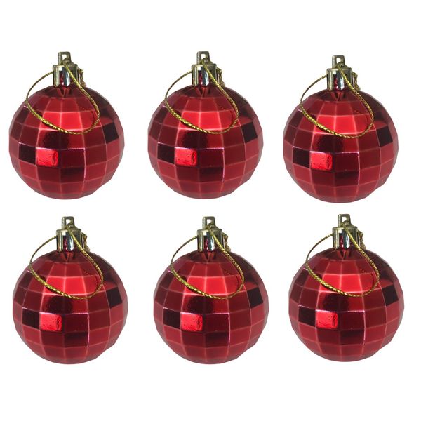 Christmas Tree Disco Ball - Christmas Baubles - 5 cm (12 Piece)