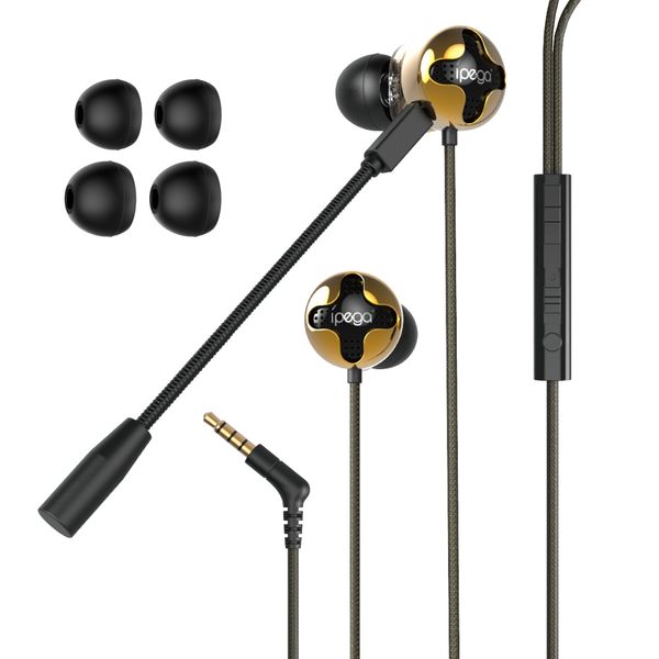 iPega PGR012 In-Ear Gaming Headset with Detachable Mic