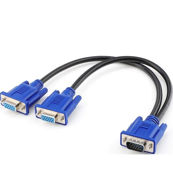 Blessed VGA Male to 2 VGA Female Cable