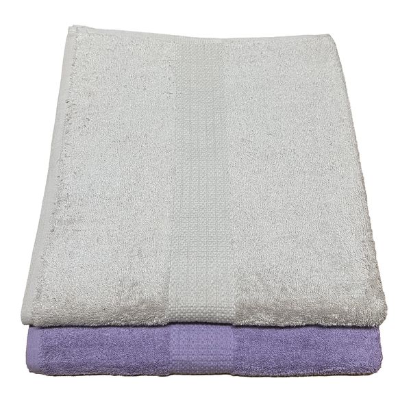 2 Pack Extra Large Bath Towel Luxury Cotton 80 x 140cm - BT14P107BEPU