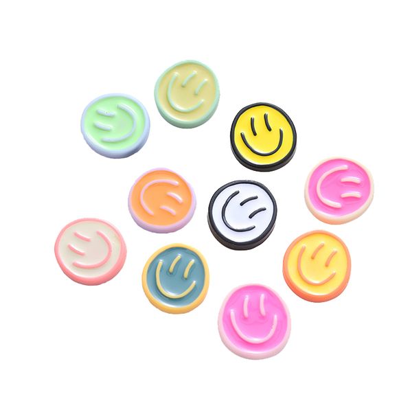 XRK - Cute Smiley Face Resin Cartoon Mixed Accessories Set