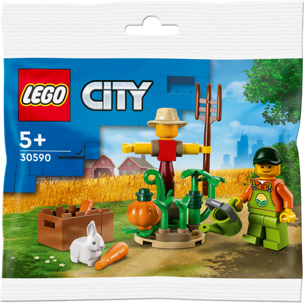 LEGO® City Farm Garden &amp; Scarecrow Polybag 30590 Building Toy Set (34 Pieces)
