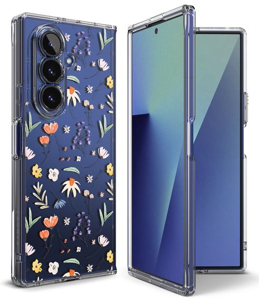 Fusion for Galaxy Z Fold 7 Military-Grade Slim Protective Case -Dry Flowers