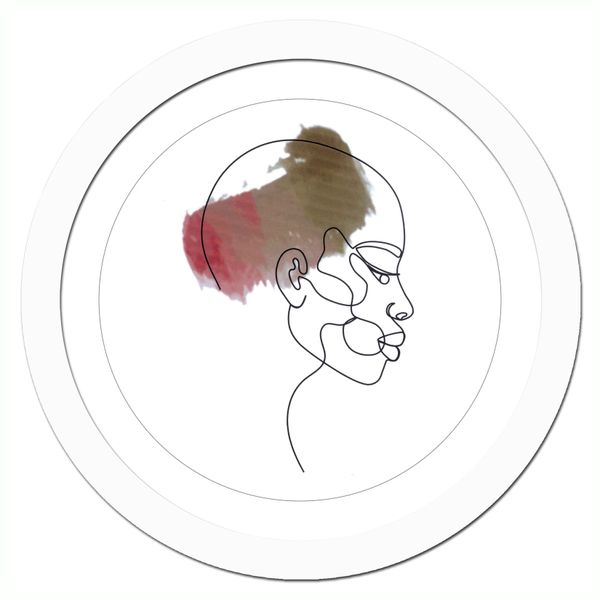 Abstract Women Face image