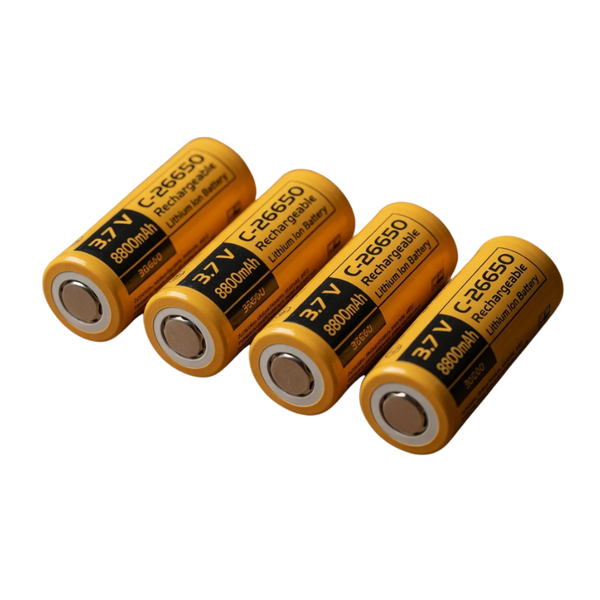 4 Pack - 26650 Rechargeable Gaming Battery 8800mAh 3.7V