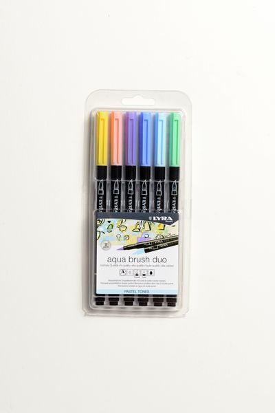 Lyra Aqua Brush Duo Pastel Set 6 pc