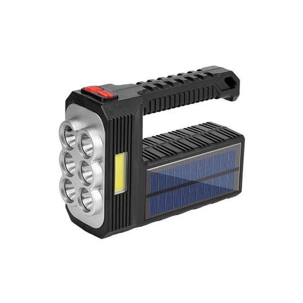 USB Solar Rechargeable 6 LED Flashlight