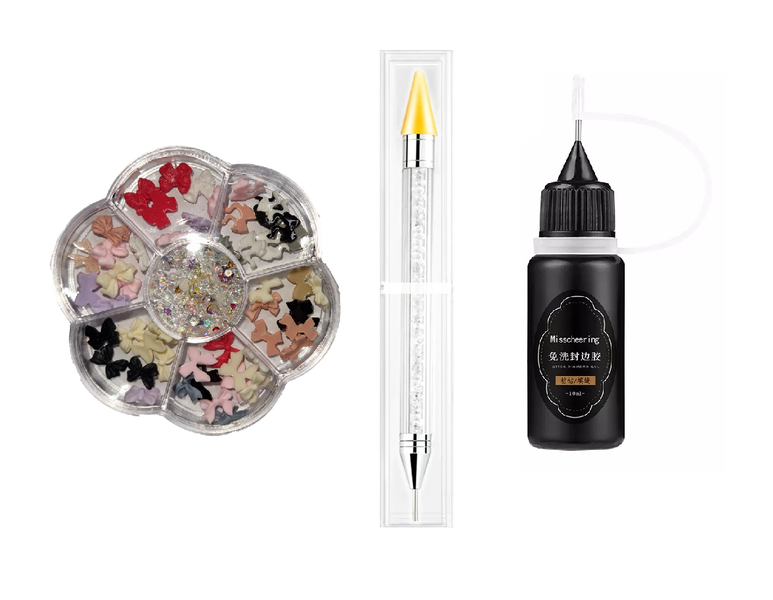 Chunky Rhinestone Nail Art Set - Set 1