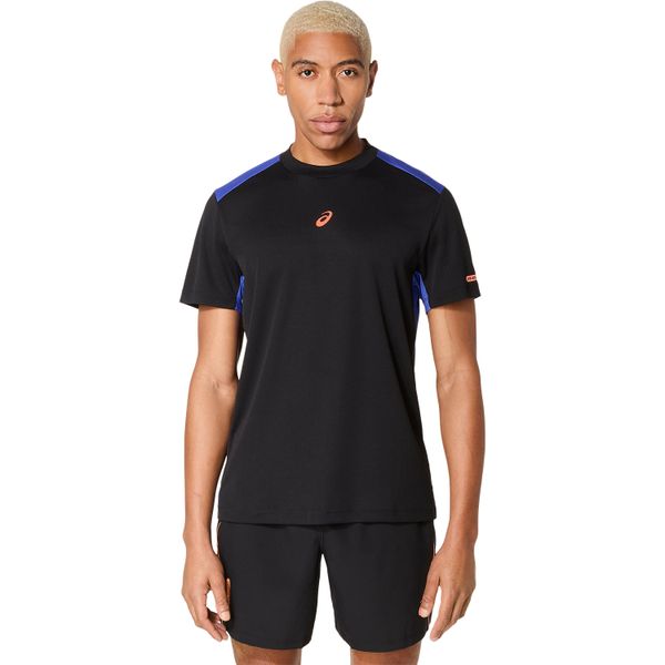 Asics Men's Padel Court Short Sleeve Padel T-Shirt - Black
