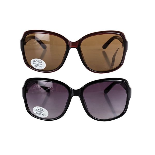 Bulk Pack x 2 Sunglass Premium Ladies Round Medium Classic Design UV400