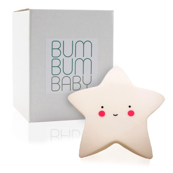 Bum Bum Baby Portable Star Glow Night Light - White