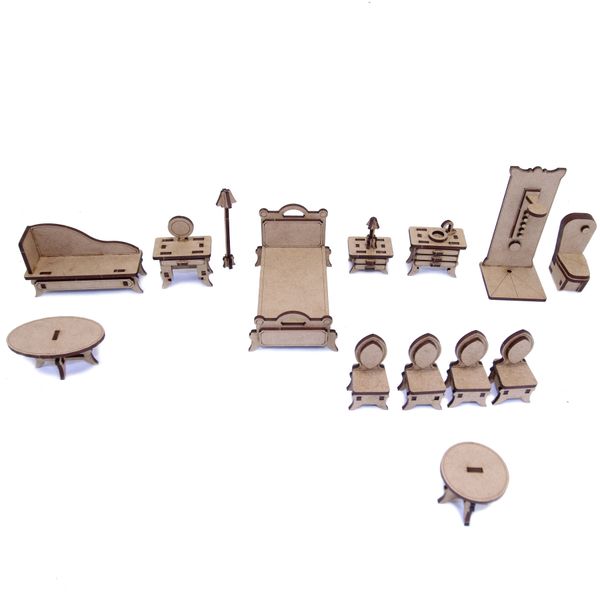 Wow We - 3D Wooden Model - Little Princess - Furniture Set 1