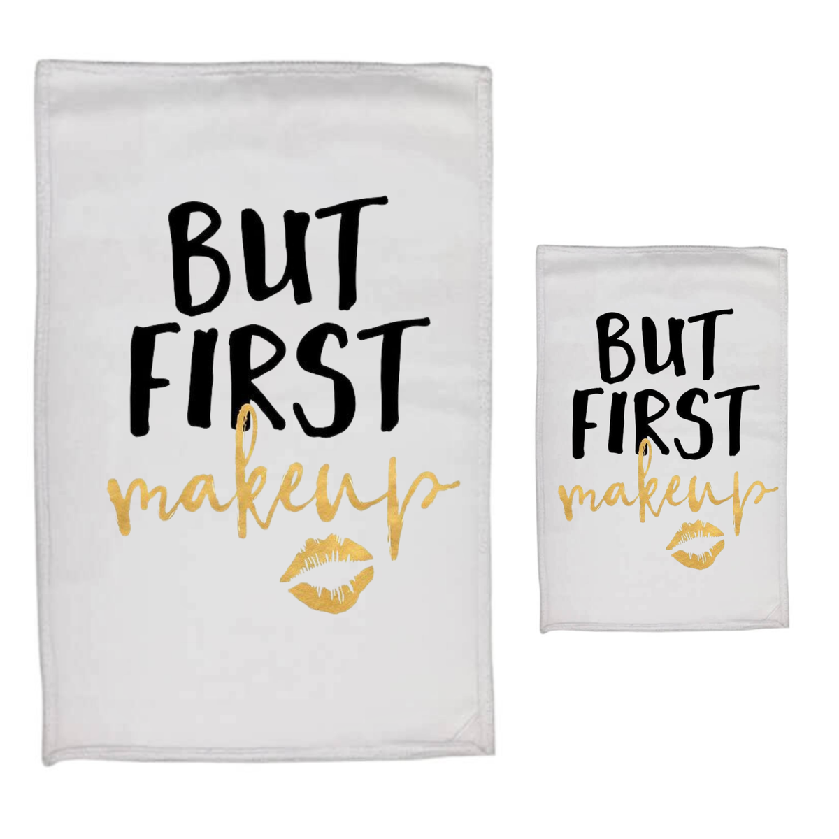 But first makeup - White Polyester Hand & Face Towel
