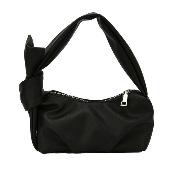 Ladies Black Knot Clutch Handbag (HB-DM807-BK)
